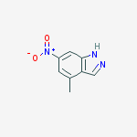 Structure of 4-methyl-6-nitroindazle