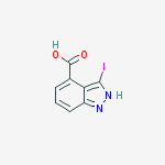 Structure of 3-iodo-2H-indazole-4-carboxylic acid