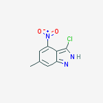 Structure of 3-Chloro-6-methyl-4-nitro-(1H)indazole