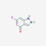 Structure of 6-Fluoro-4-hydroxy(1H)indazole