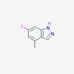 Structure of 1h-Indazole, 6-Iodo-4-Methyl-