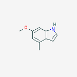 Structure of 1H-Indole, 6-Methoxy-4-Methyl-