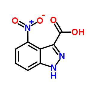 Structure of 4-nitro-1H-indazole-3-carboxylic acid