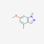 Structure of 6-Methoxy-4-methyl-1H-indazole