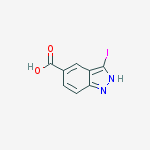 Structure of 3-IODOINDAZOLE -5-CARBOXYLIC ACID