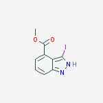 Structure of methyl 3-iodo-2H-indazole-4-carboxylate