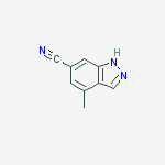 Structure of 4-Methyl-1H-indazole-6-carbonitrile