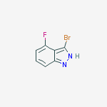 Structure of 3-bromo-4-fluoro-2H-indazole