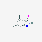 Structure of 4,6-Dimethyl-3-iodo (1H)indazole