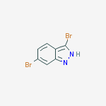 Structure of 3,6-Dibromo(1H)indazole