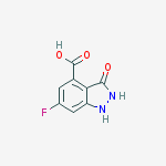 Structure of 6-Fluoro-3-hydroxy-4-indazolecarboxylic acid