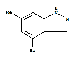 Structure of 4-BROMO-6-METHYL-1H-INDAZOLE