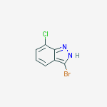 Structure of 3-bromo-7-chloro-2H-indazole