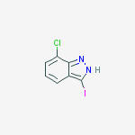7-Chloro-3-iodo(1H)indazole结构式
