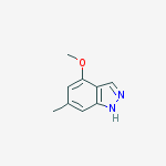 4-Methoxy-6-methyl(1H)indazole结构式