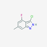 Structure of 3-Chloro-4-fluoro-6-methyl (1H)indazole