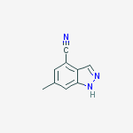 Structure of 6-Methyl-1H-indazole-4-carbonitrile