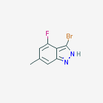 3-Bromo-4-fluoro-6-methyl-1H-indazole结构式