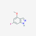 Structure of 6-Fluoro-4-methoxy-1H-indazole
