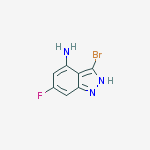 Structure of 4-Amino-3-bromo-6-fluoroindazole