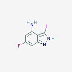 Structure of 4-Amino-6-fluoro-3-Iodo (1H)indazole