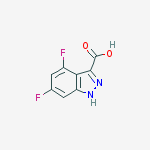 Structure of 4,6-difluoro-1H-Indazole-3-carboxylic acid