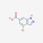 Structure of 4-Bromo-6(1H)--indazole carboxylic acid