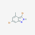 Structure of 3,6-Dibromo-4-methyl(1H)indazole