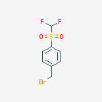 1-(bromomethyl)-4-[(difluoromethyl)sulfonyl]Benzene结构式