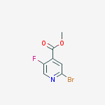 Structure of METHYL 2-BROMO-5-FLUOROISONICOTINATE