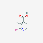 4-Pyridinecarboxylic acid, 2-fluoro-3-methyl-结构式