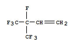 Structure of 3,4,4,4-TETRAFLUORO-3-(TRIFLUOROMETHYL)BUT-1-ENE