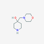 4-(morpholinomethyl)piperidin-4-ol结构式