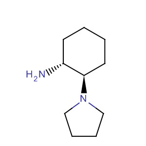 Structure of Cyclohexanamine, 2-(1-pyrrolidinyl)-, (1R,2R)-