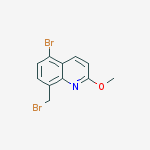 Structure of Quinoline, 5-bromo-8-(bromomethyl)-2-methoxy-