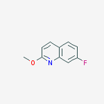 7-Fluoro-2-methoxyquinoline结构式