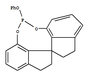 (11AS)-(-)-10,11,12,13-四氢二茚并[7,1-DE:1′,7′-FG][1,3,2] 二氧磷杂八环-5-苯氧基 苯基-[(S)-1,1-螺二氢茚-7,7-二基]亚磷酸酯结构式