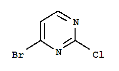 Structure of Pyrimidine, 4-bromo-2-chloro-