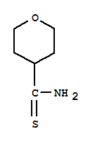 Structure of Tetrahydro-2H-pyran-4-carbothioamide 90%