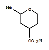 Structure of 2H-Pyran-4-carboxylicacid, tetrahydro-2-methyl-