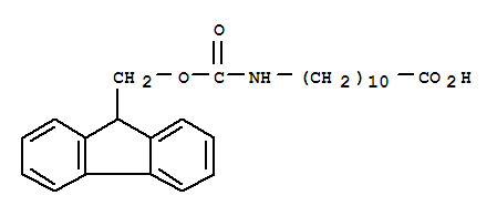 Structure of FMOC-11-AMINOUNDECANOIC ACID