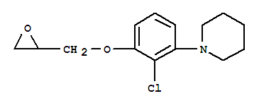 Structure of Piperidine, 1-[2-chloro-3-(oxiranylmethoxy)phenyl]-