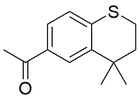 Structure of 6-Acetyl-4,4-dimethylthio-chroman