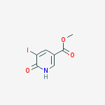 Structure of METHYL 1,6-DIHYDRO-5-IODO-6-OXONICOTINATE