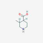 3-methyl-4-carboxy piperidine结构式