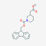Structure of 2-[1-(9h-fluoren-9-ylmethoxycarbonyl)piperidin-3-yl]acetic Acid