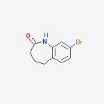 8-bromo-1,3,4,5-tetrahydro-2H-1-benzazepin-2-one结构式