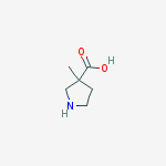 Structure of 3-methylpyrrolidine-3-carboxylic acid