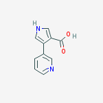 Structure of 4-PYRIDIN-3-YL-1H-PYRROLE-3-CARBOXYLIC ACID