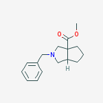 Structure of methyl 2-benzyl-octahydrocyclopenta[c]pyrrole-3a-carboxylate
